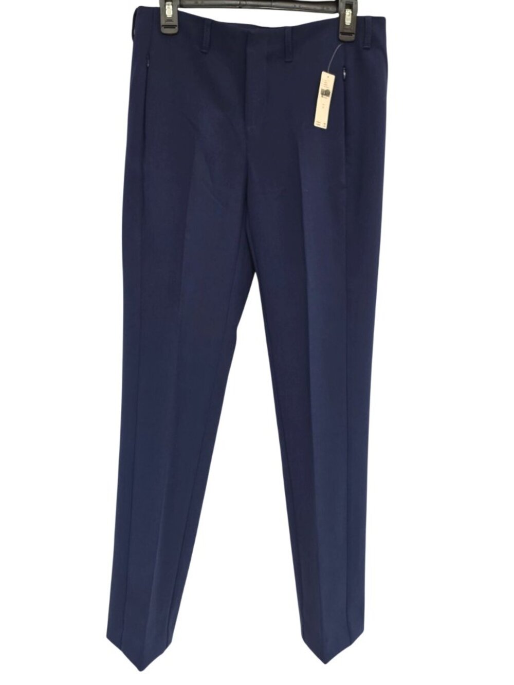 Maeve Anthropologie Navy Straight Leg Dress Pants Women 4 Stretch NWT $148